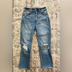 Abercrombie High-Rise Ankle Straight Jeans Size 27 / 4 Short / Petite